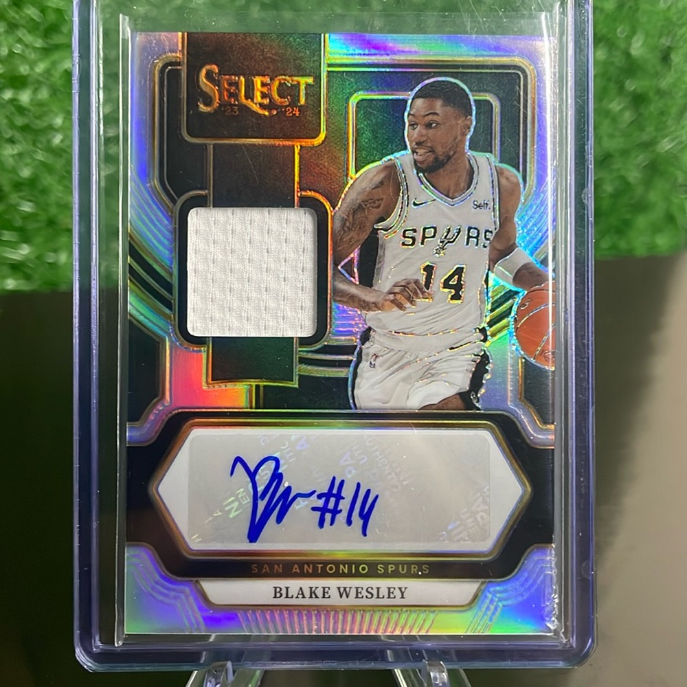 82. Panini Select Blake Wesley Jersey Auto Number Card 164/199 🏀🔥